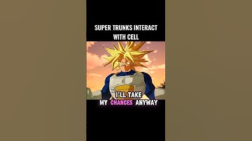 Super Trunks Interact With Cell 🤯 #crashout #cell #sparkingzero #dragonball #dbz