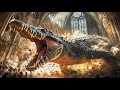 🐊A giant crocodile smashes through the wall, snatches the groom in the church! 💀😱#movie #crocodile