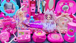 12 Minutes Satisfying with Unboxing Barbie Princess Bedroom Dress Up Collection Toys Review｜ASMR
