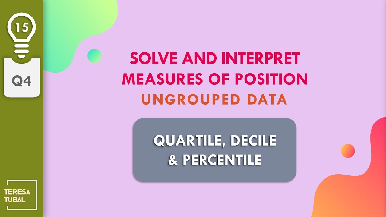 05 Word Problems Involving Measures Of Position G10Q4 YouTube 05 Word Problems Involving Measures Of Position G10Q4 YouTube