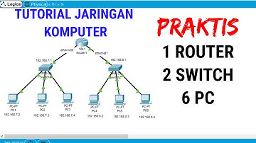 Tutorial Packet Tracer 1 router 2 switch 6 PC #packettracer