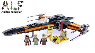 Lego Star Wars 75273 Poe Dameron's X-wing Fighter Speed Build with Wicked Brick Display Stand