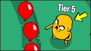 JAKE THE DOG, TIER 5 IN BLOONS ADVENTURE TIME (Bloons Adventure Time TD BATTD Gameplay Part 4)