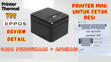 Cara Setting Aplikasi Printer Label Untuk Cetak Resi Printer Bluetooth Thermal Eppos / VSC 58mm