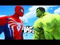 The hulk vs spiderman ps4  epic superheroes battle