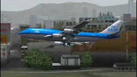 FS2004 Kai Tak Landing