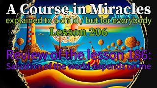 Lesson 206: Review of the lesson 186 + QUICK Meditation! A Course in Miracles (explained to a child)