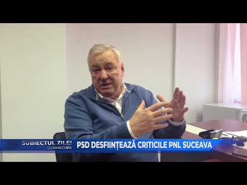 Senatorul PSD Ioan Stan, ironizeaza PNL la nivelul judetului Suceava