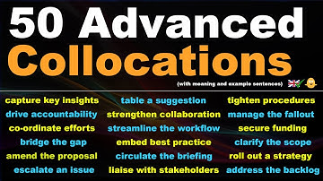 50 Advanced Collocations for Work & Professional English