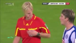 Kadın Hakemlerin Futbolcularla Zor Anları İnanılmaz Frikik