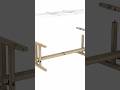 Trestle table. #fusion360 #furniture #parametricmodeling #autodesk #shorts