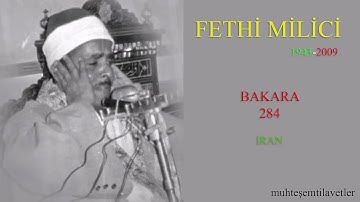 Fethi Hasan Milici - Bakara 284 - İran   فتحي حسن المليجي سورة البقرة