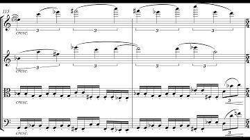 Stephen Cohn - Heart Logic for String Quartet (2015) [Score-Video]