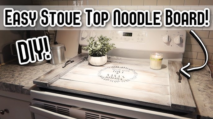 Noodle Board Stove Cover, Wood Stove Top Cover for Gas Stove and