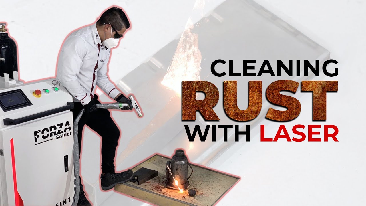 Rust Removal from Metals with Laser | FORZA Solder - YouTube