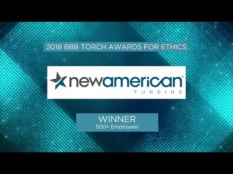 New American Funding receives Better Business Bureau Torch Award for Ethics