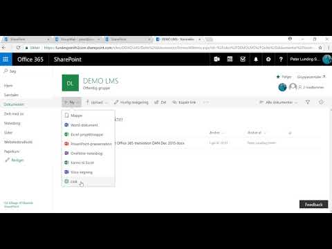 Dokumentoprettelse i SharePoint