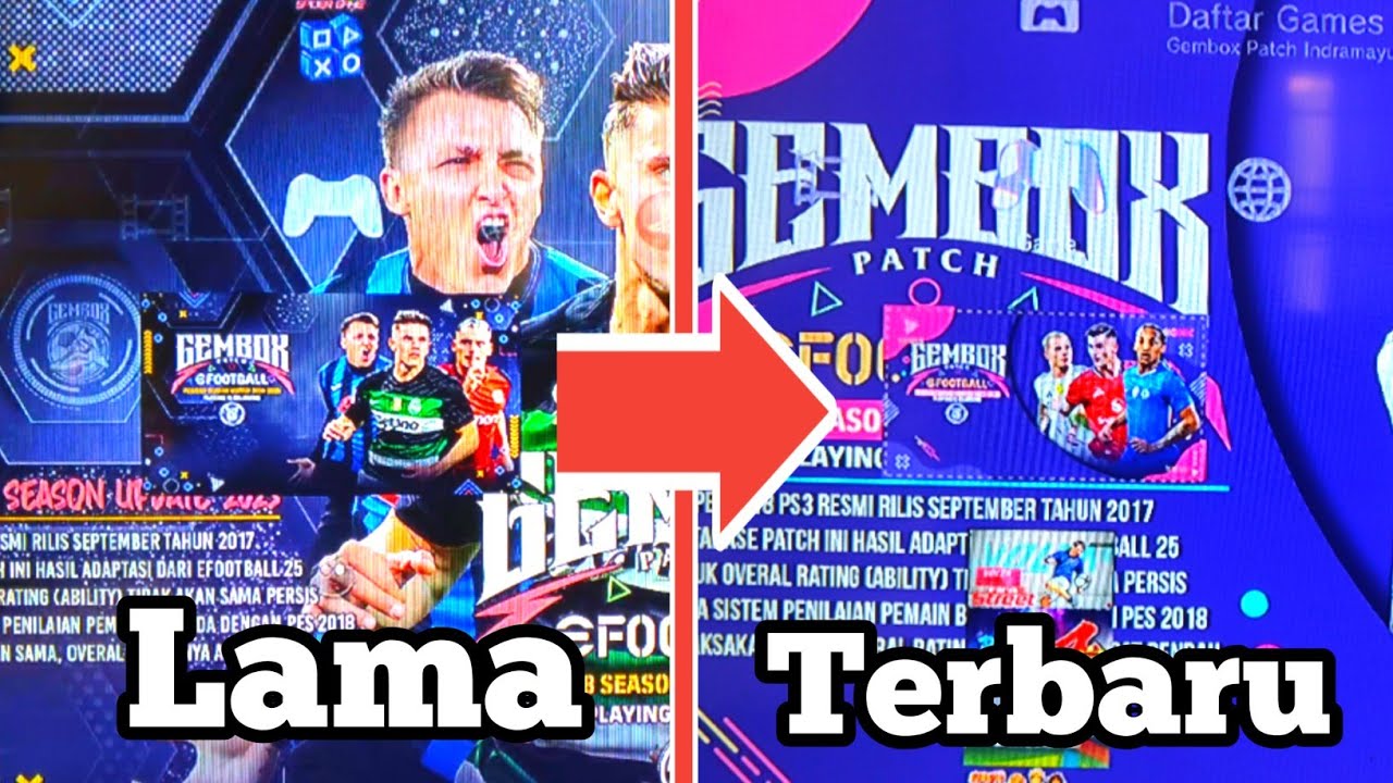 Cara Update Game bola ps3  terbaru Gembox - cara mudah