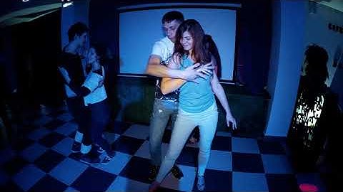 Party in White Rabbit. Egor Elagin & Nataly Bazhina. Zouk improvisation.