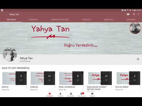 YAHYA TAN BİLGİLLENDİRME