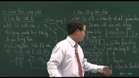 Vật Lý   Dao động của con lắc vật lí