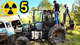 ✅Нашли рабочий трактор в Чернобыльском лесу ☢️ забрали у марадёров