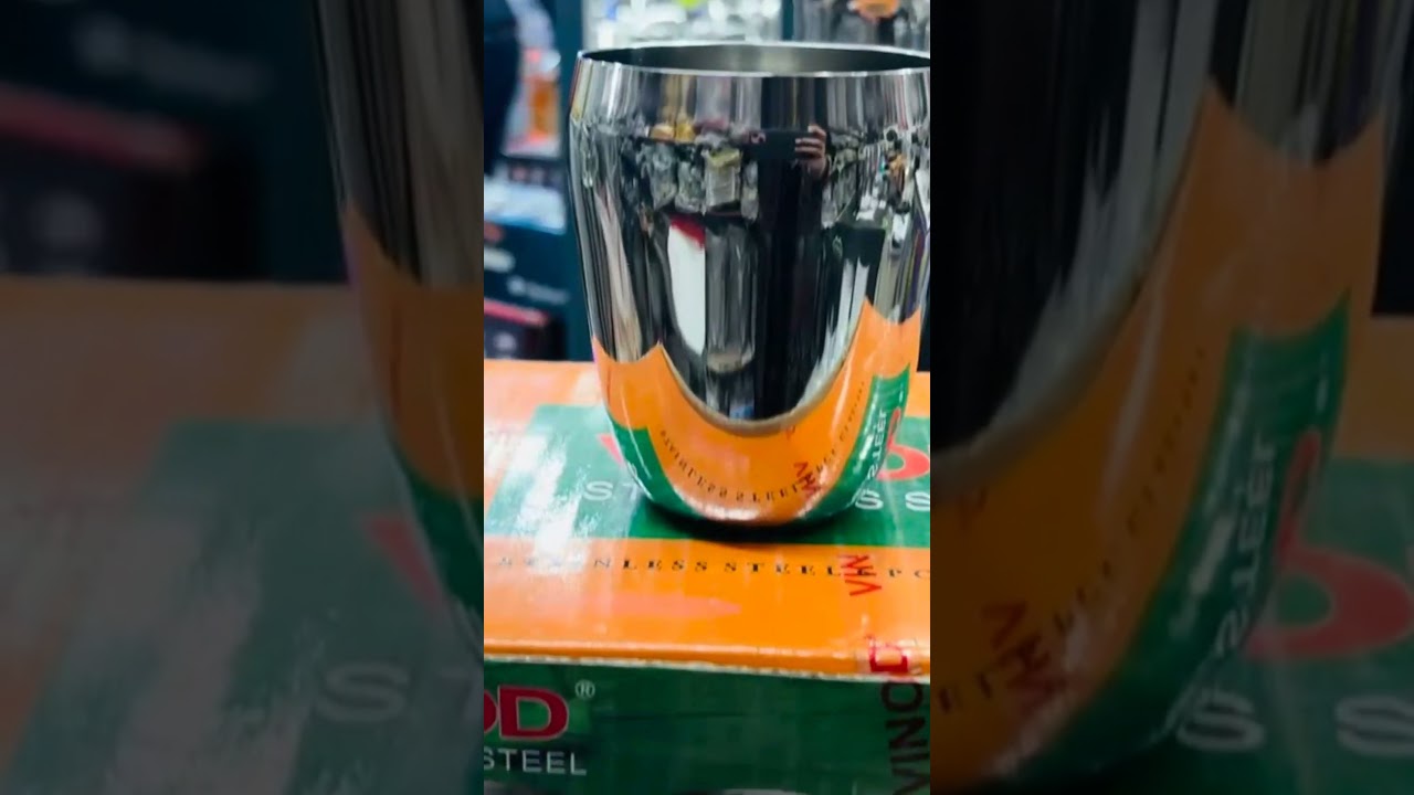 Stainless steel water glass