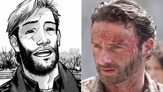 Personagens da Série Vs HQ's The Walking Dead