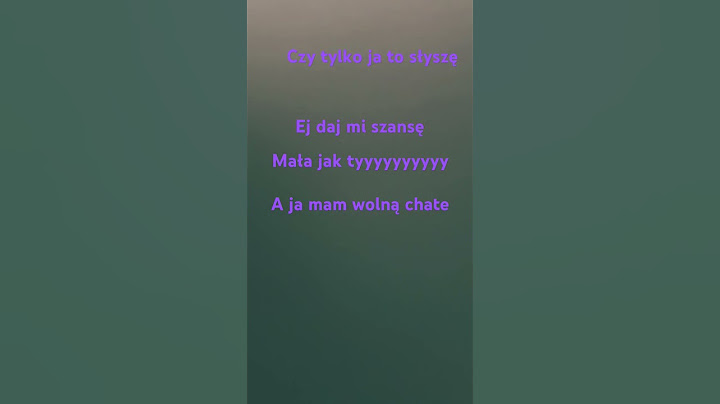 czy tylko ja to słyszę