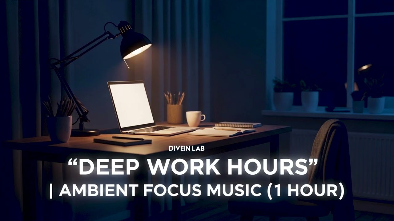 🌙 Deep Work Hours | Ambient Focus Music for Productivity (1 Hour)