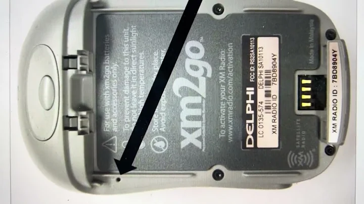 Hard Reset a Delphi MyFi xm2go satellite radio