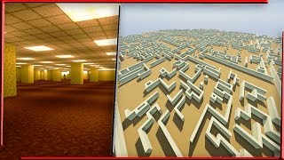 I Build HUGE Backrooms in Minecraft and you can DOWNLOAD for FREE!