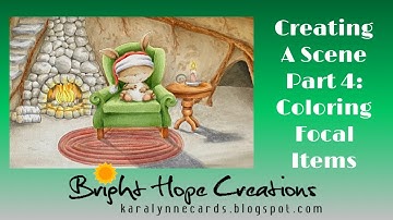 Creating A Scene Part 4: Copic Coloring Focal Images with Purple Onion Design