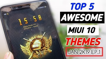 Top 5 Awesome MIUI 10 Themes | JAN 2K19 | EP.1