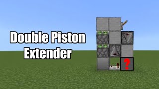 Double Piston Extender Bedrock Edition - Compact One Wide Tileable