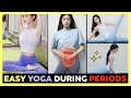🔥Easy Yoga Stretches during Period | Reduce Bloating, Relieve Menstrual Cramps, Relieve Tension