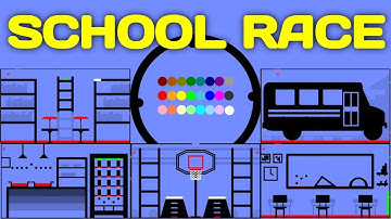 24 Marble Race EP. 27: School Race (by Algodoo)