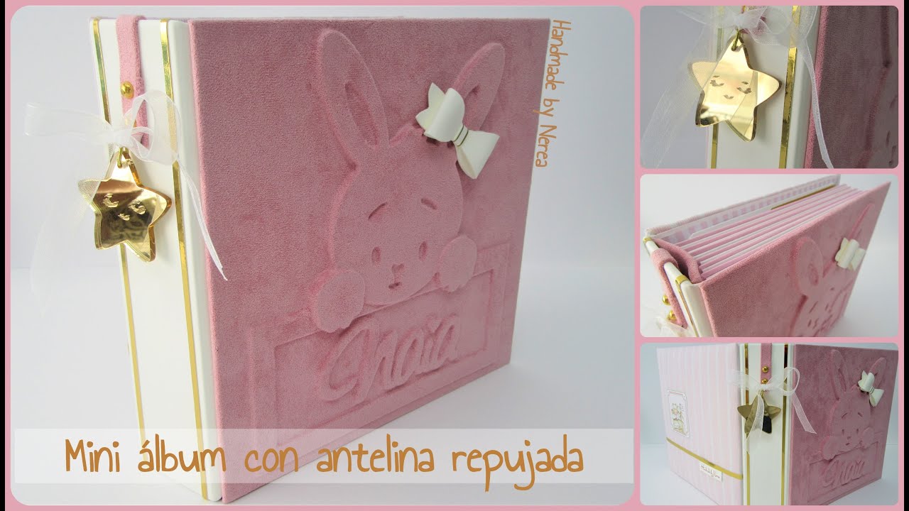 Álbum de fotos repujado con antelina - Scrapbooking (Encuadernación rusa)