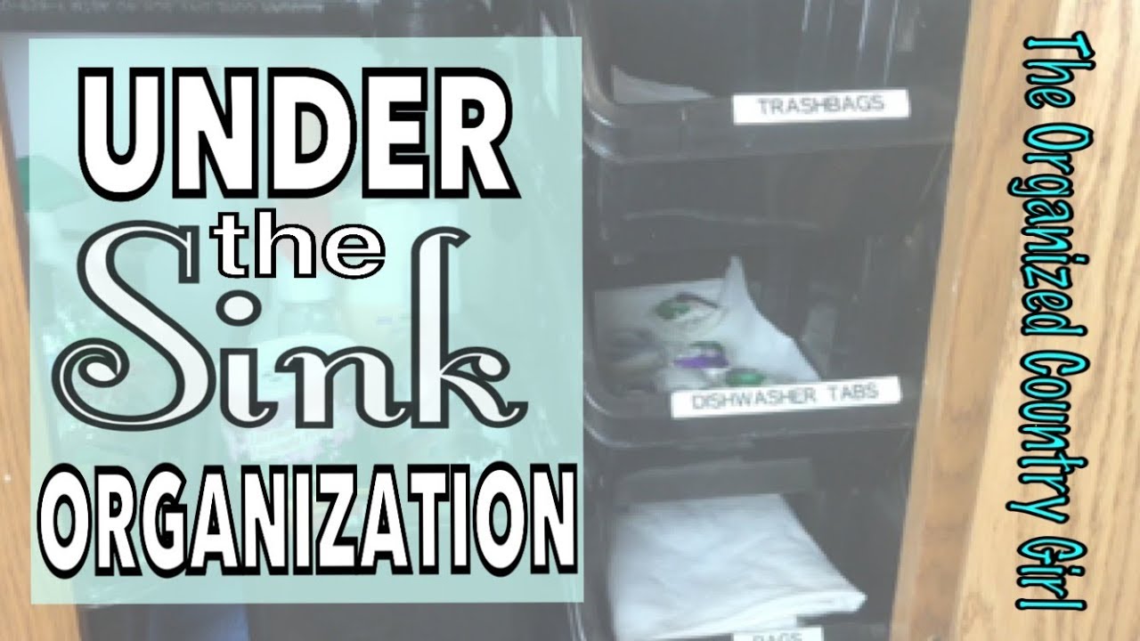 Under Sink Organization Tips: Kitchen Sink - YouTube