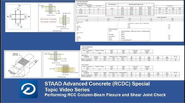 RCC Column-Beam Joint Checks in STAAD Advanced Concrete - Part 1