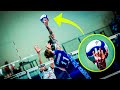 He bends the ball with one finger  monster spikes in a high jump by fedor voronkov
