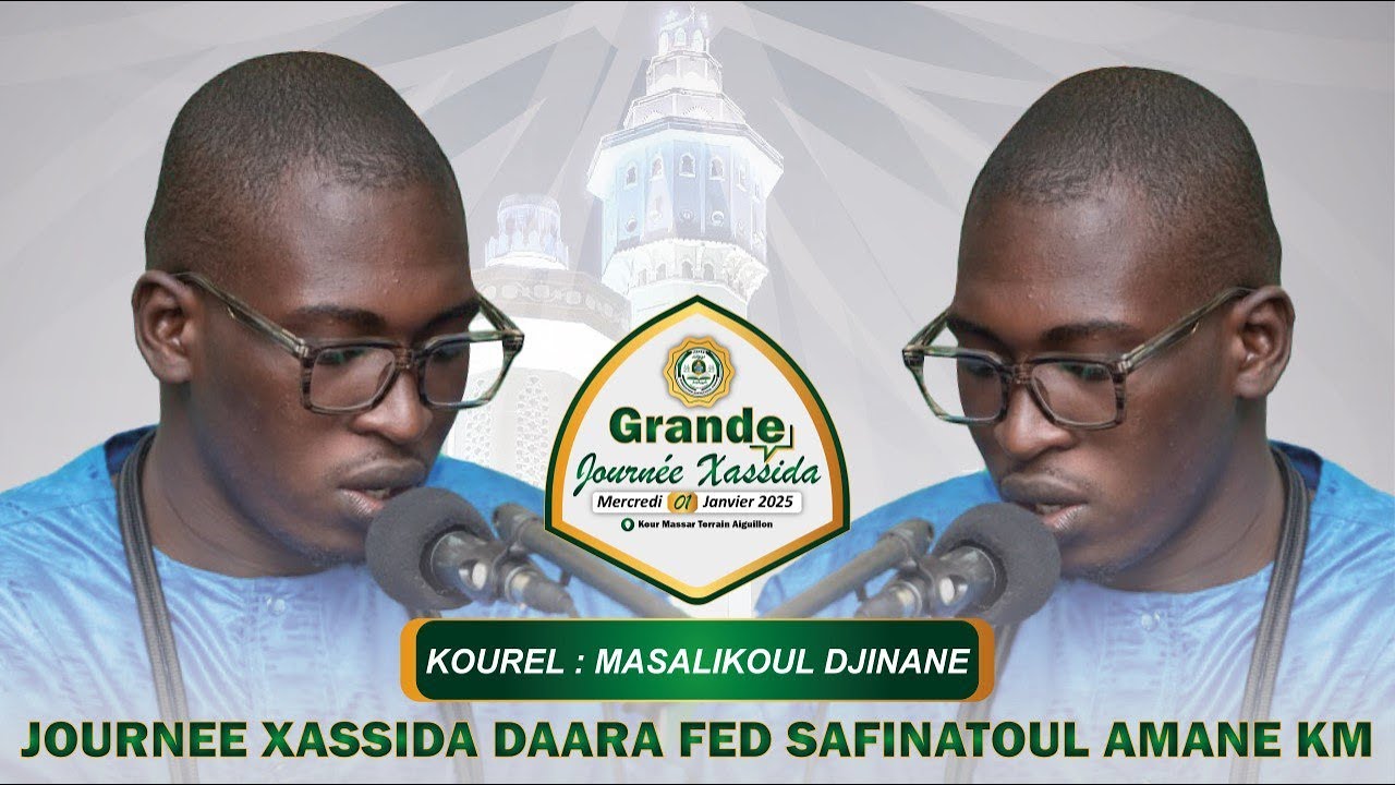 🟢KOUREL MASALIKOUL DJINANE ZAC MBAO ! Journée Xassida 1er Janvier  2025 DAARA FED SAFINATOUL AMANE