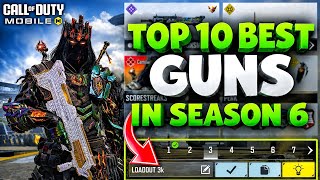 TOP 10 BEST GUNS in COD Mobile Season 6 #codm 