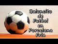 Baloncito de Futbol en Porcelana Fria
