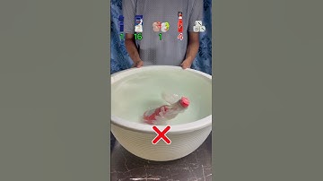 TRY TO GUESS HOW MANY TISSUE PAPER WILL FLOAT! #experiment #asmr #youtubeshorts #viral