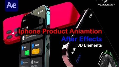 IPHONE 12 aniamtion in 3D element After Effects