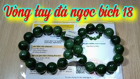 Đá ngọc bích size 18ly rất đẹp 😍 2.468k 1 chiếc vòng tay có giấy kiểm định kèm theo