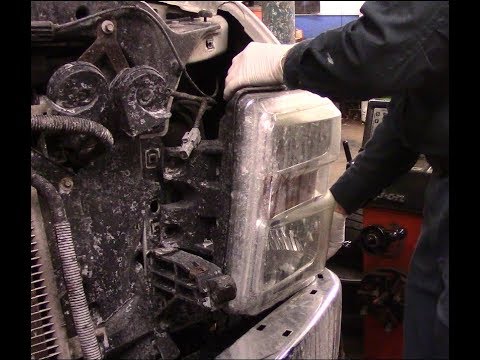 How to replace a headlight or just the bulb on a 2008 Ford F350