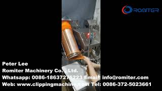 Electric Type Mesh Bag Clipping Machine with Mesh Load Tube