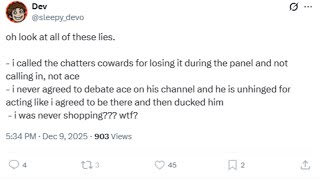 Short Fat Otaku Aka Dev Tries To Falsely Claim He Never Called Ace A Coward